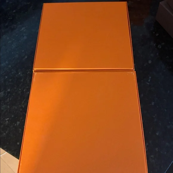 Hermès Orange Scarf Boxes (2) - Picture 3 of 5